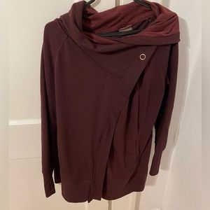 Shambhala Fleece Hooded wrap around dress